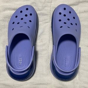 CROCS Classic Mega Crush Clog Shoes - Moon Jelly (Lavender)